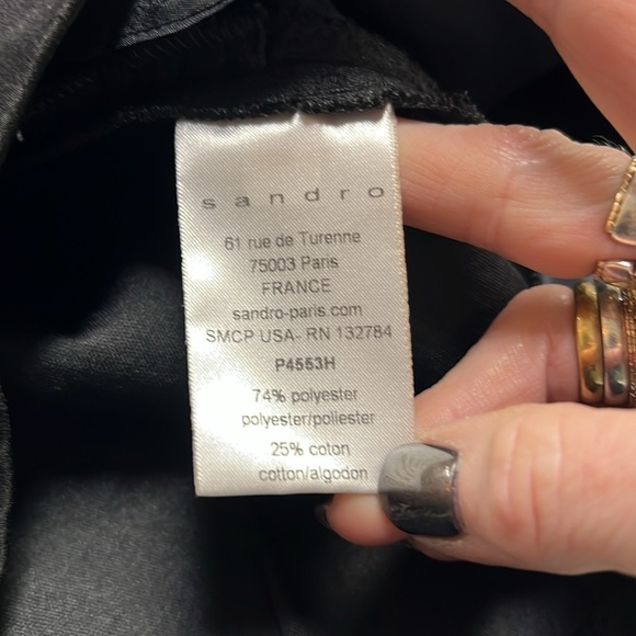 Sandro Textured Pleat Front Shorts / Skorts Size 38/M - Picture 7 of 8